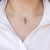 Collana con Croce in Oro Bianco 18 kt e Diamanti