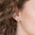 Orecchini in oro bianco 18 kt con acquamarina e diamanti