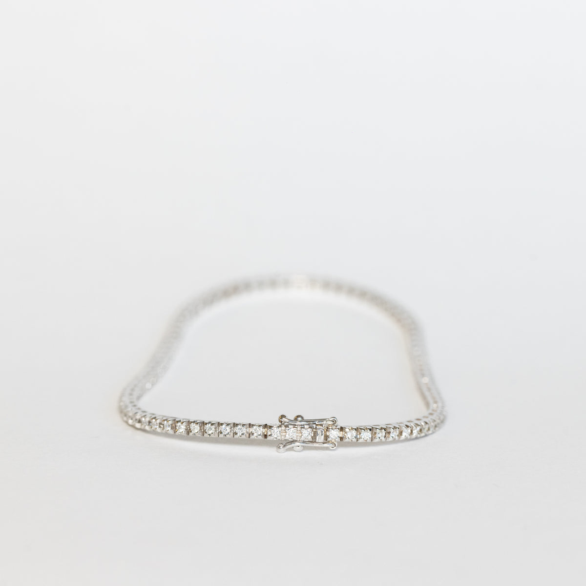 18kt White Gold and Diamond Tennis Bracelet