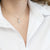 18KT White Gold Necklace with Round Brilliant Diamond Pavé Cross