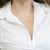 Collana in Oro Bianco 18 KT Con Perla Akoya