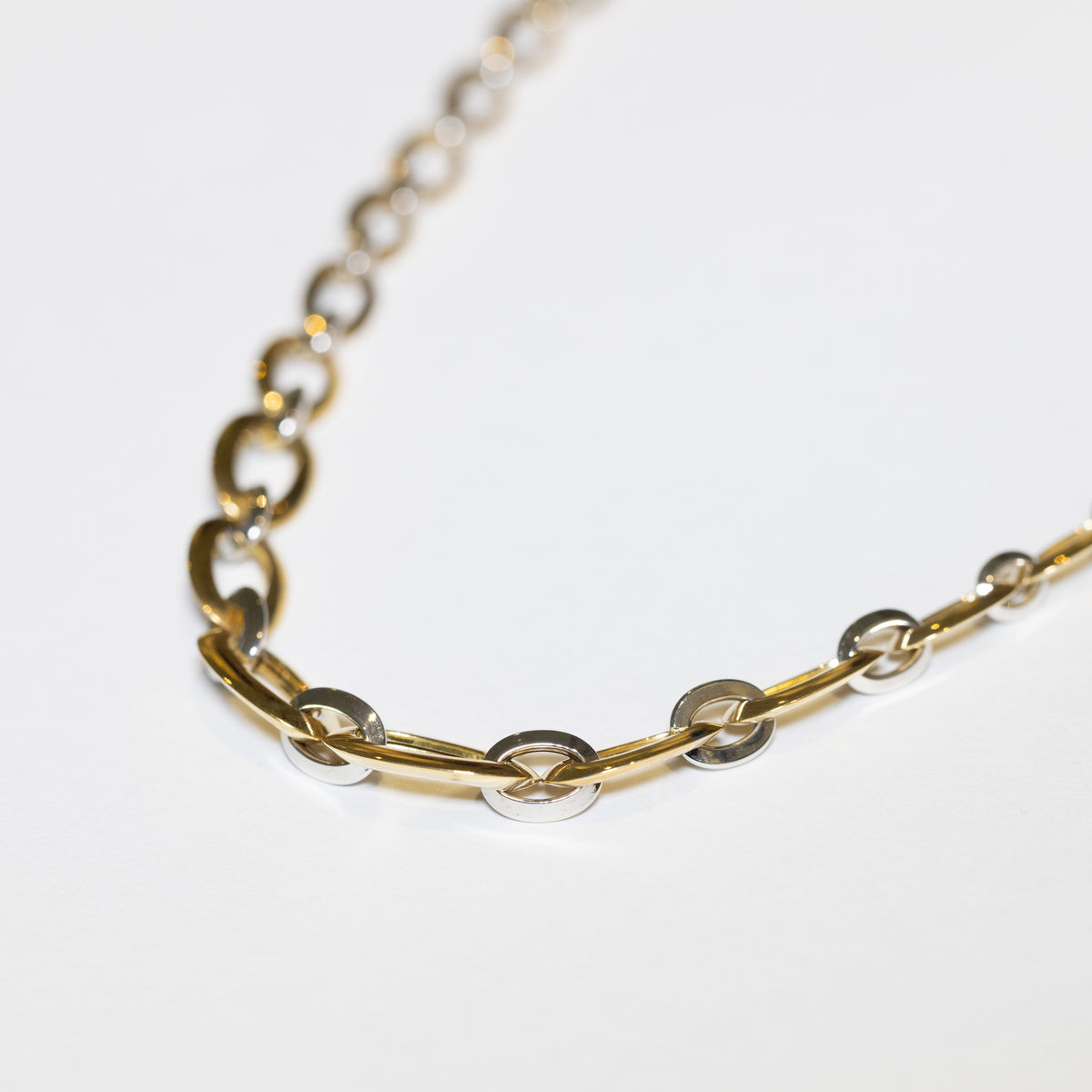 Collier Creazione in Oro Giallo - Bianco 18 KT