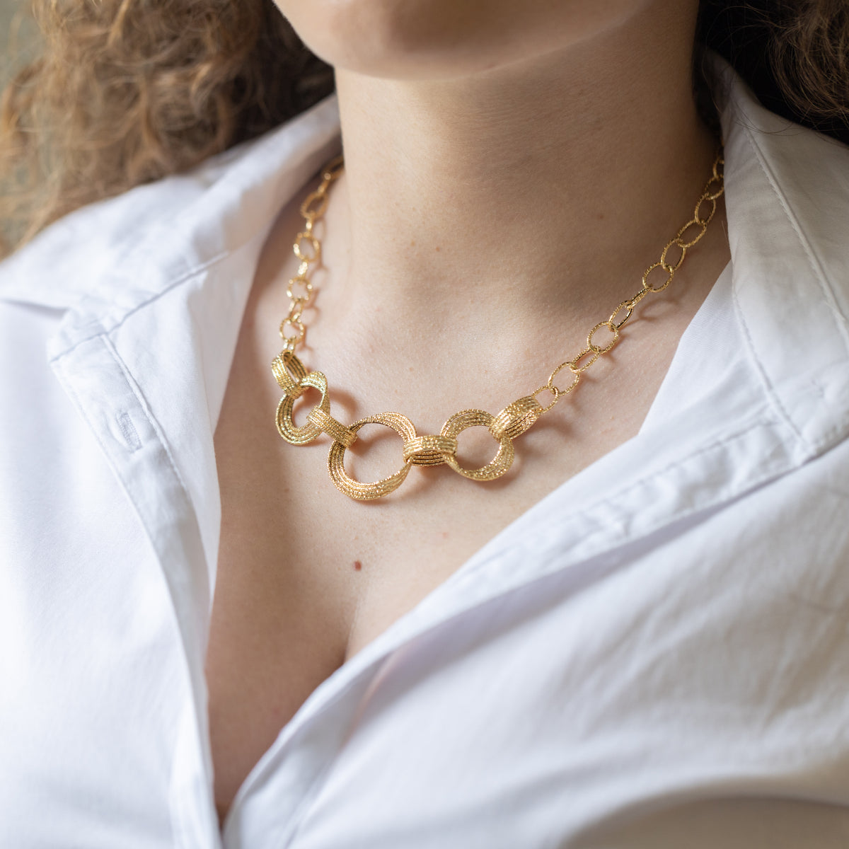 18 KT Yellow Gold Collier Necklace