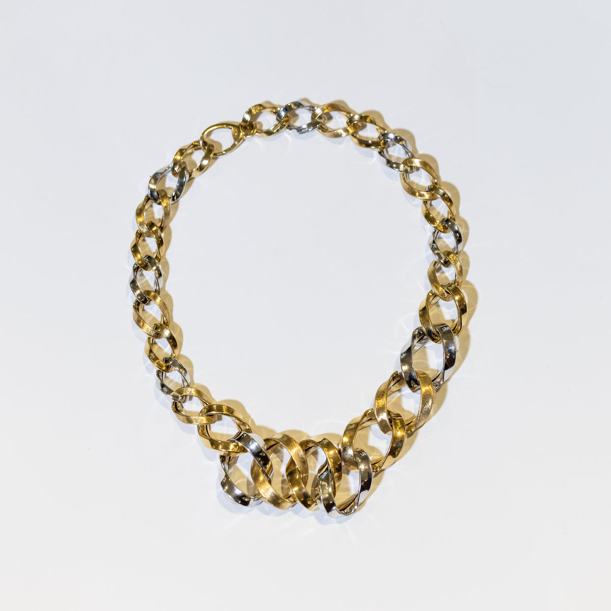 Collier Creazione in Oro Giallo e Bianco 18 KT