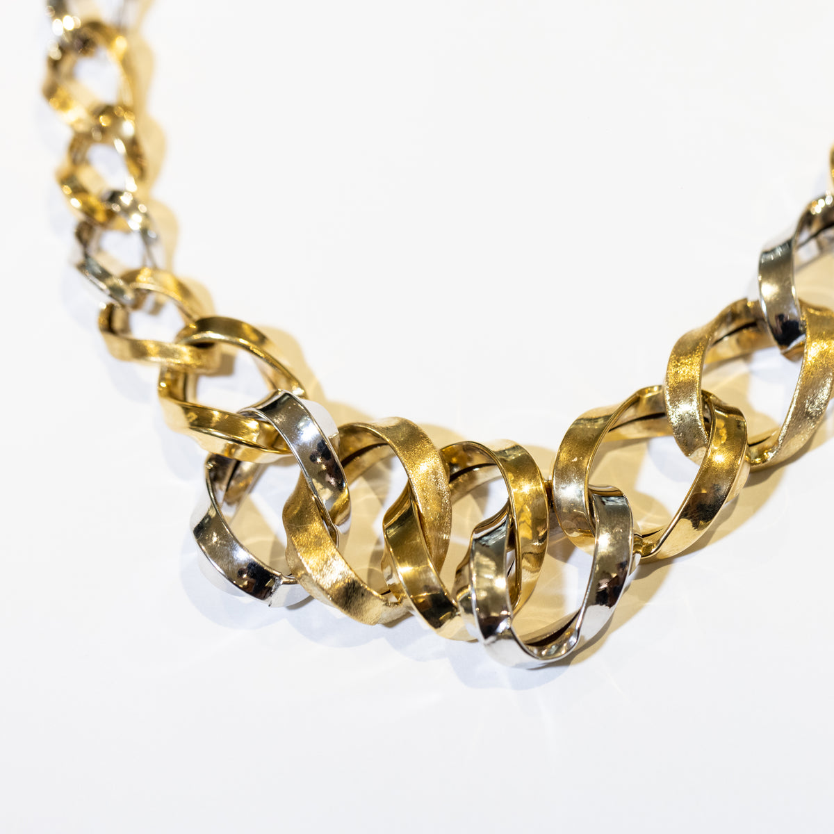 Collier Creazione in Oro Giallo e Bianco 18 KT