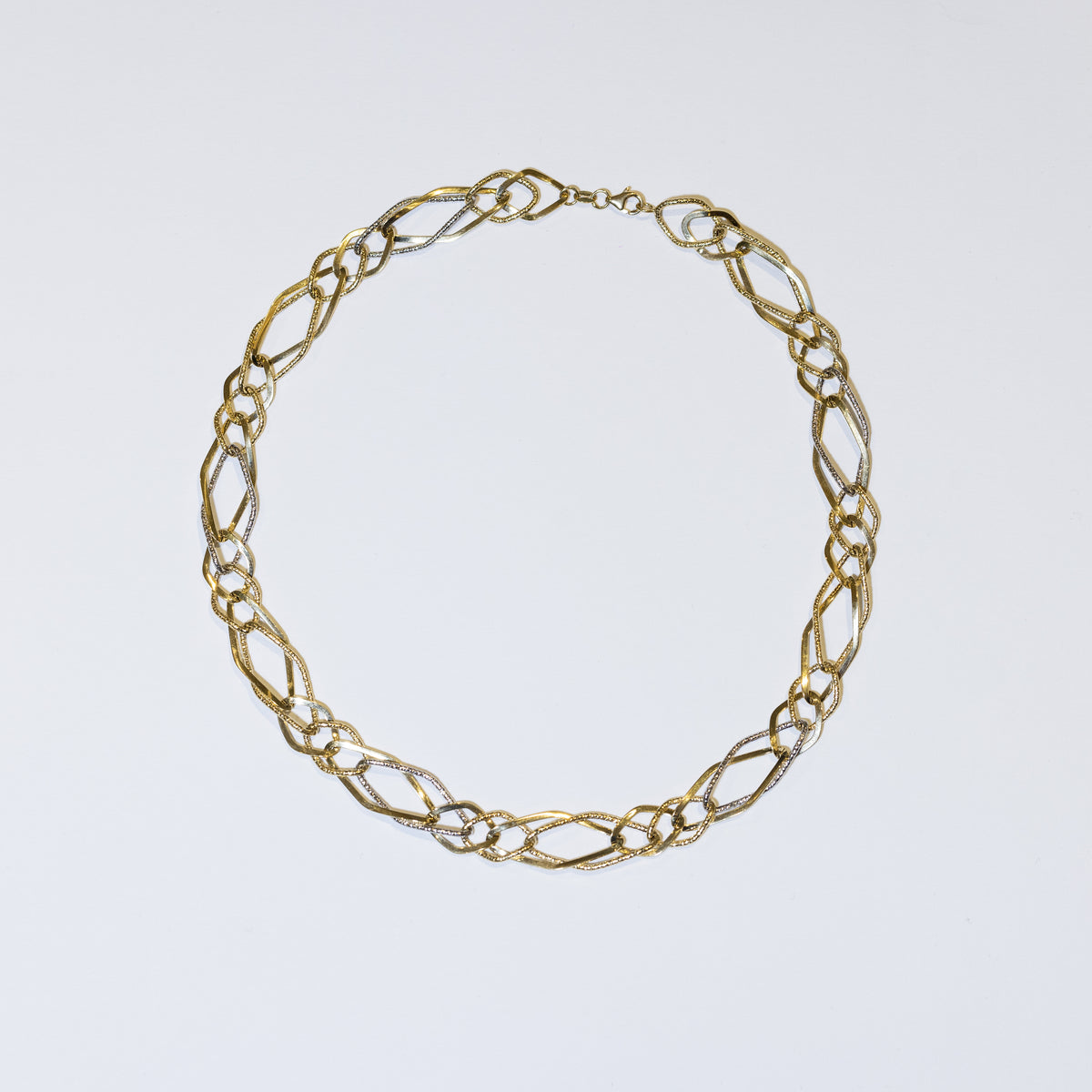 Collana in Oro Bianco e Giallo 18 KT