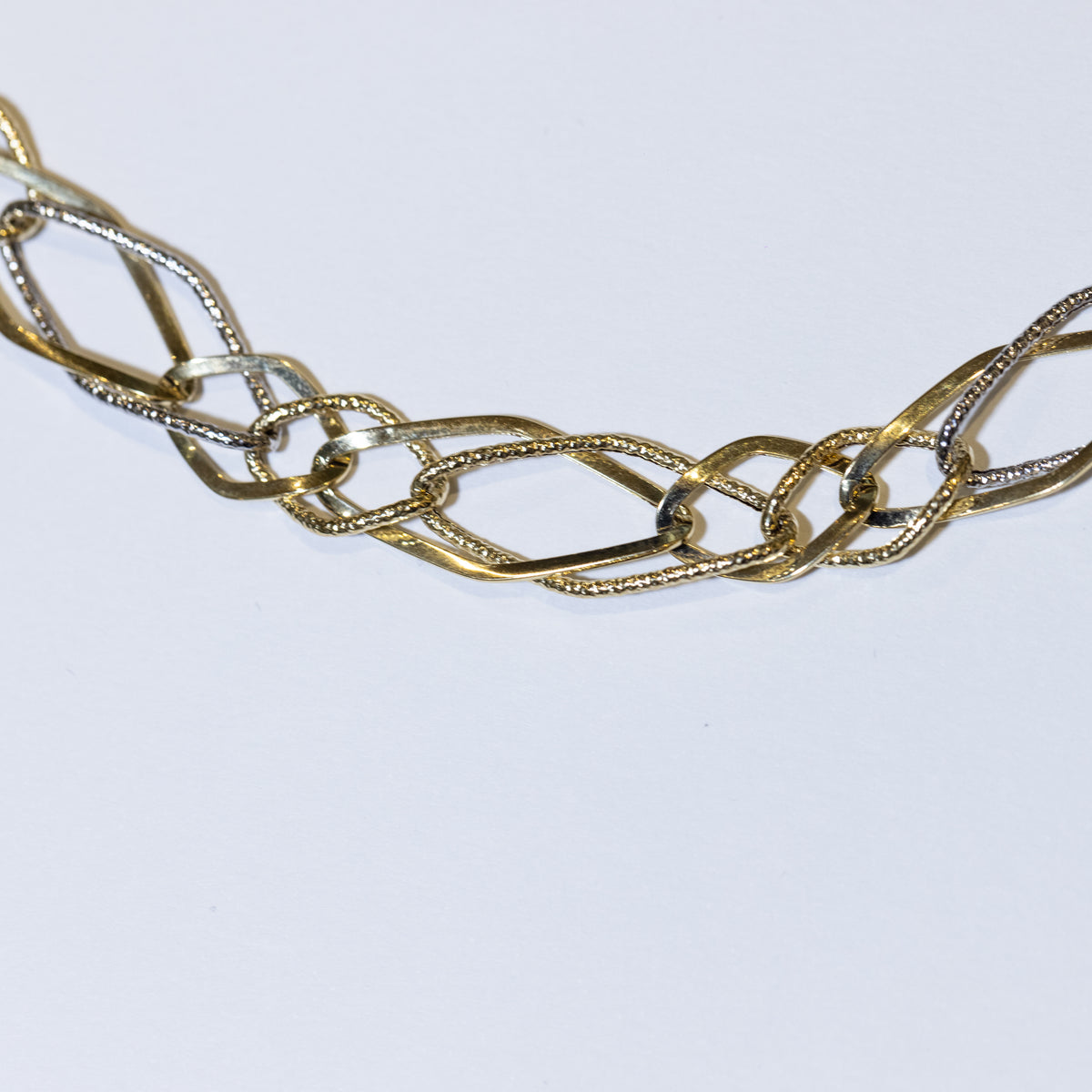 Collana in Oro Bianco e Giallo 18 KT