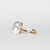 Anello in Oro Giallo 18 KT con Doppia Perla Akoya e Diamanti