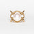 Anello Fascione in Oro Giallo 18 KT con Perla Centrale Australia e Diamanti