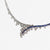 Collier Margutta in Oro Bianco 18 KT con Diamanti Bianchi Taglio Rotondo Brillante e Zaffiri Ceylon Taglio Rotondo Brillante. Creazione Unica.