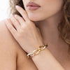 Bracciale in Oro Giallo e Bianco 18 kt Infinity