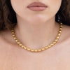 Collier Con Perline in Oro Giallo 18 Kt