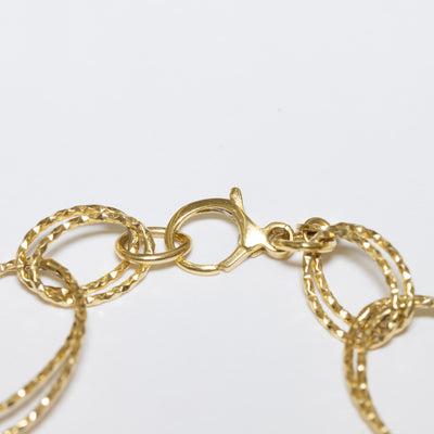 Bracciale in Oro Giallo e Bianco 18 kt Magic Circle