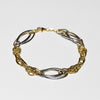 Bracciale in Oro Giallo e Bianco 18 kt Double Circles