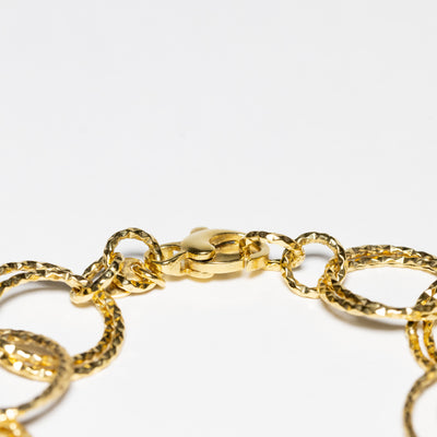 Bracciale in Oro Giallo e Bianco 18 kt Infinity Circle