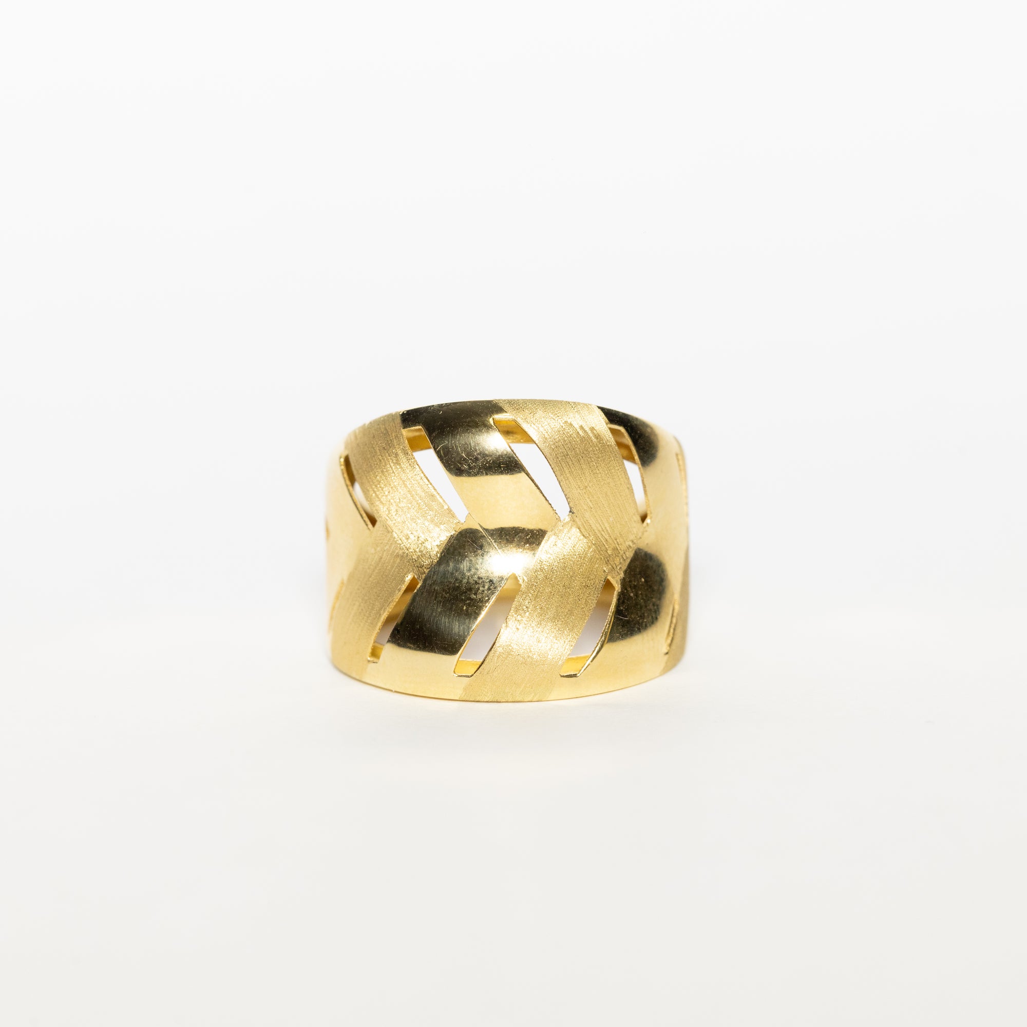 Anello "golden leaf" In Oro Giallo 18 kt