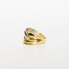 Anello Knott In Oro Bianco E Giallo 18 Kt