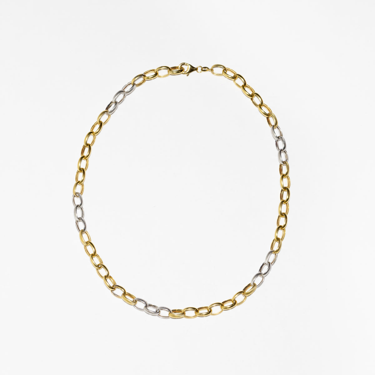 18K White and Yellow Gold Necklace