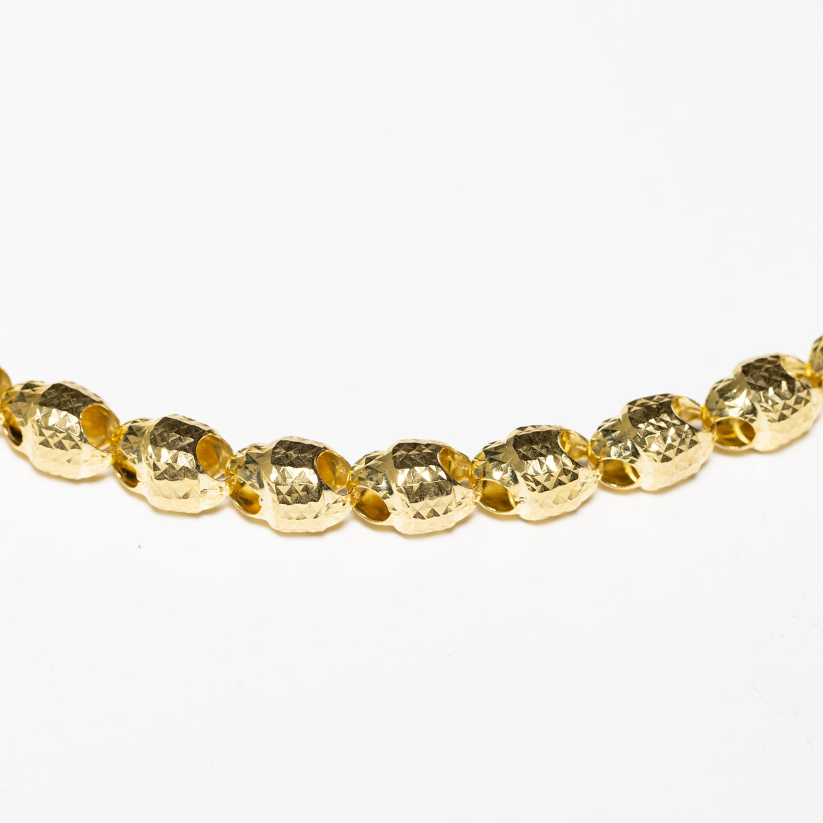 Collier Con Perline in Oro Giallo 18 Kt