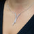 Collier In Oro Bianco 18 Kt Con Pendenti Asimmetrici Di Diamanti