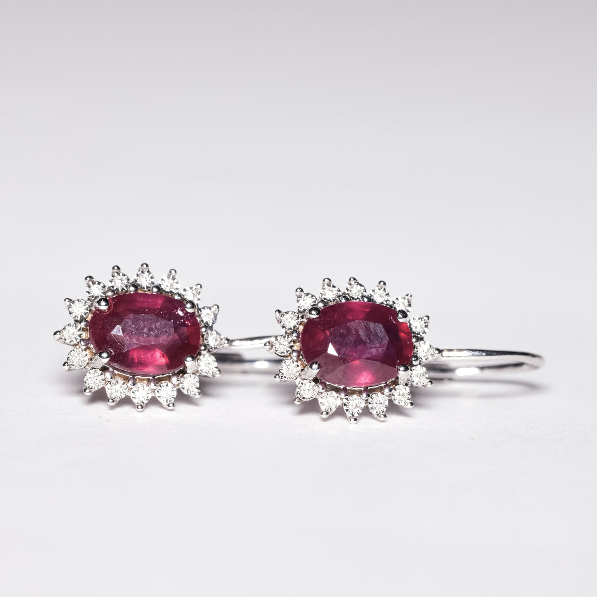 Ruby and Diamond Monachella Earrings