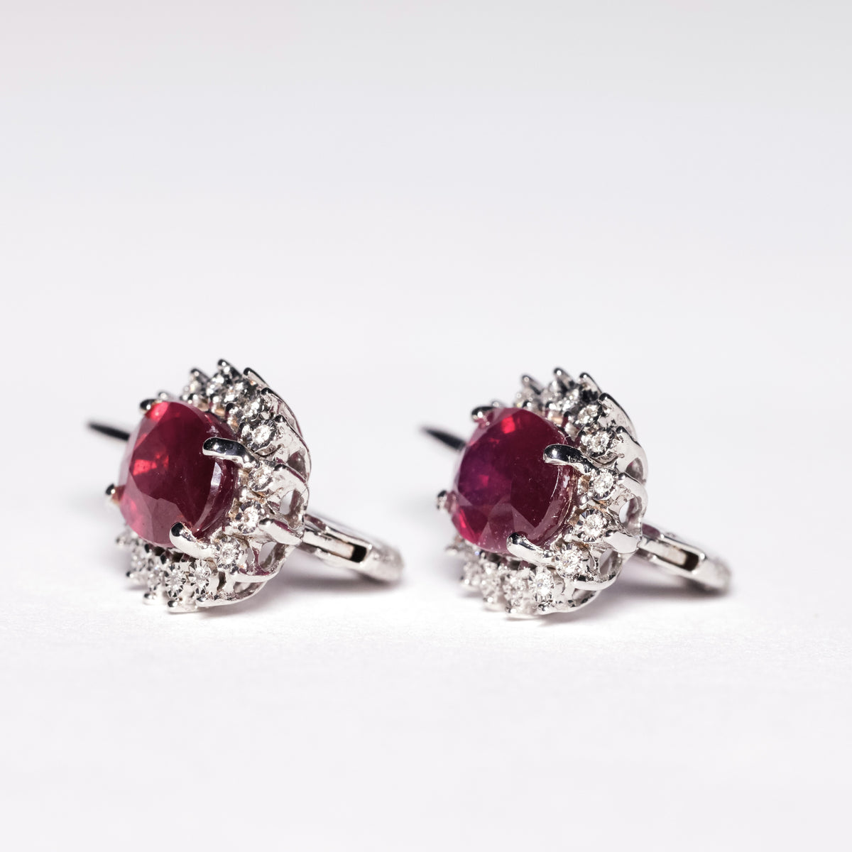 Ruby and Diamond Monachella Earrings