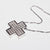 Collana con Ciondolo a Croce in diamanti e oro 18KT