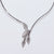 Collana Collier Fantasia Foglie d'Oro in Oro Bianco 18KT e Diamanti