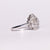 Anello Solitario Pavè In Oro Bianco 18Kt E Diamanti