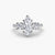 Anello con Tre Pietre e Fascia Pavé