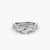 Anello con Tre Pietre e Fascia Pavé 2