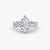 Anello con Tre Pietre e Fascia Pavé 2