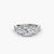 Anello con Tre Pietre e Fascia Pavé 2