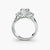 Anello con Tre Pietre e Fascia Pavé 2
