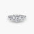 Anello con Tre Pietre e Fascia Pavé 3