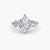 Anello con Tre Pietre e Fascia Pavé 3