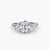 Anello con Tre Pietre e Fascia Pavé 3