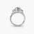 Anello con Tre Pietre e Fascia Pavé 3