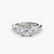 Anello con Tre Pietre (pietre laterali a baguette)