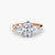 Anello con Tre Pietre (pietre laterali a baguette)