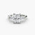 Anello con Tre Pietre (pietre laterali a baguette) 2
