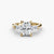 Anello con Tre Pietre (pietre laterali a baguette) 2