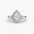 Anello con Tre pietre e Corona