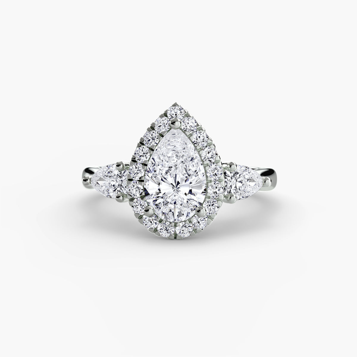 Anello con Tre pietre e Corona
