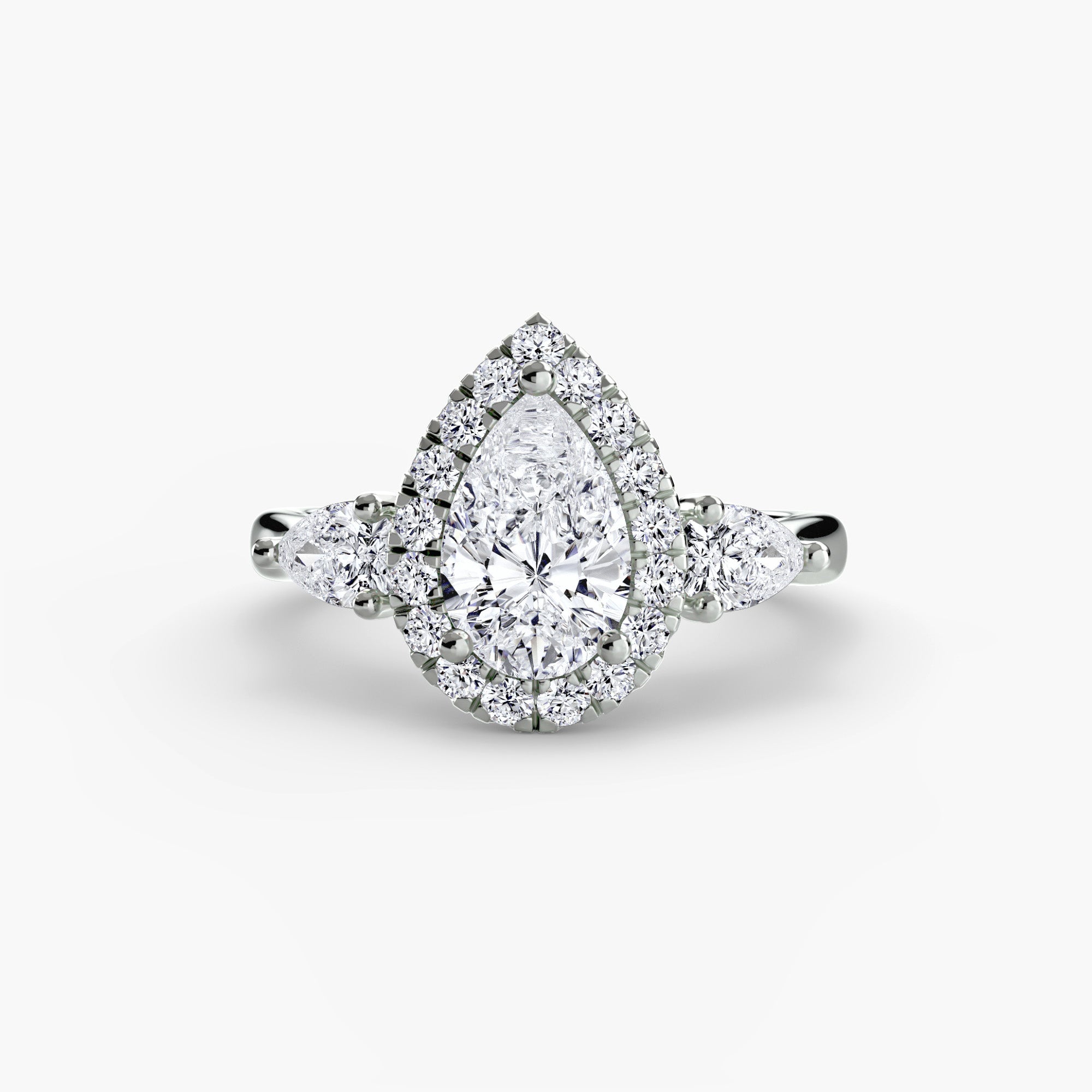 Anello con Tre pietre e Corona