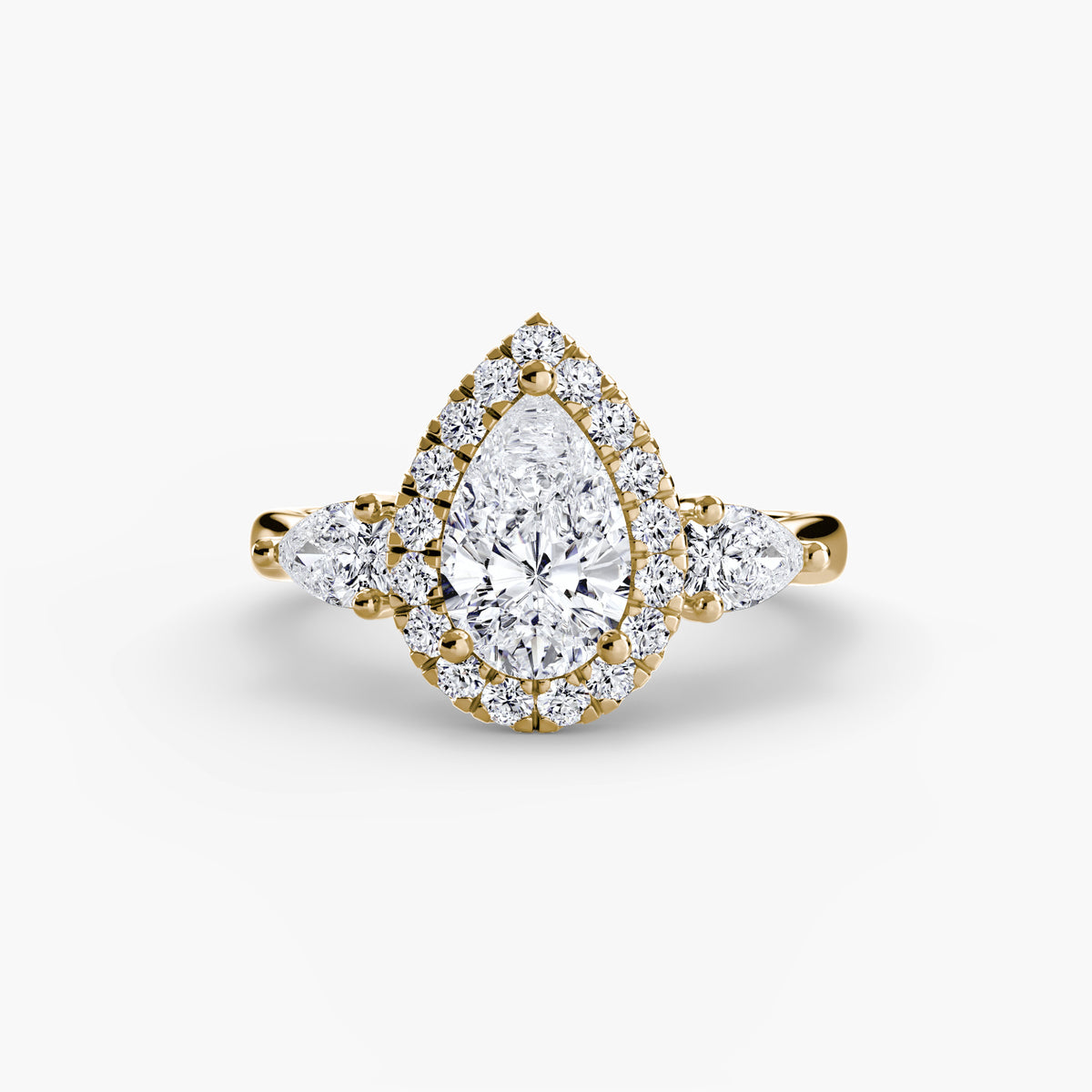 Anello con Tre pietre e Corona