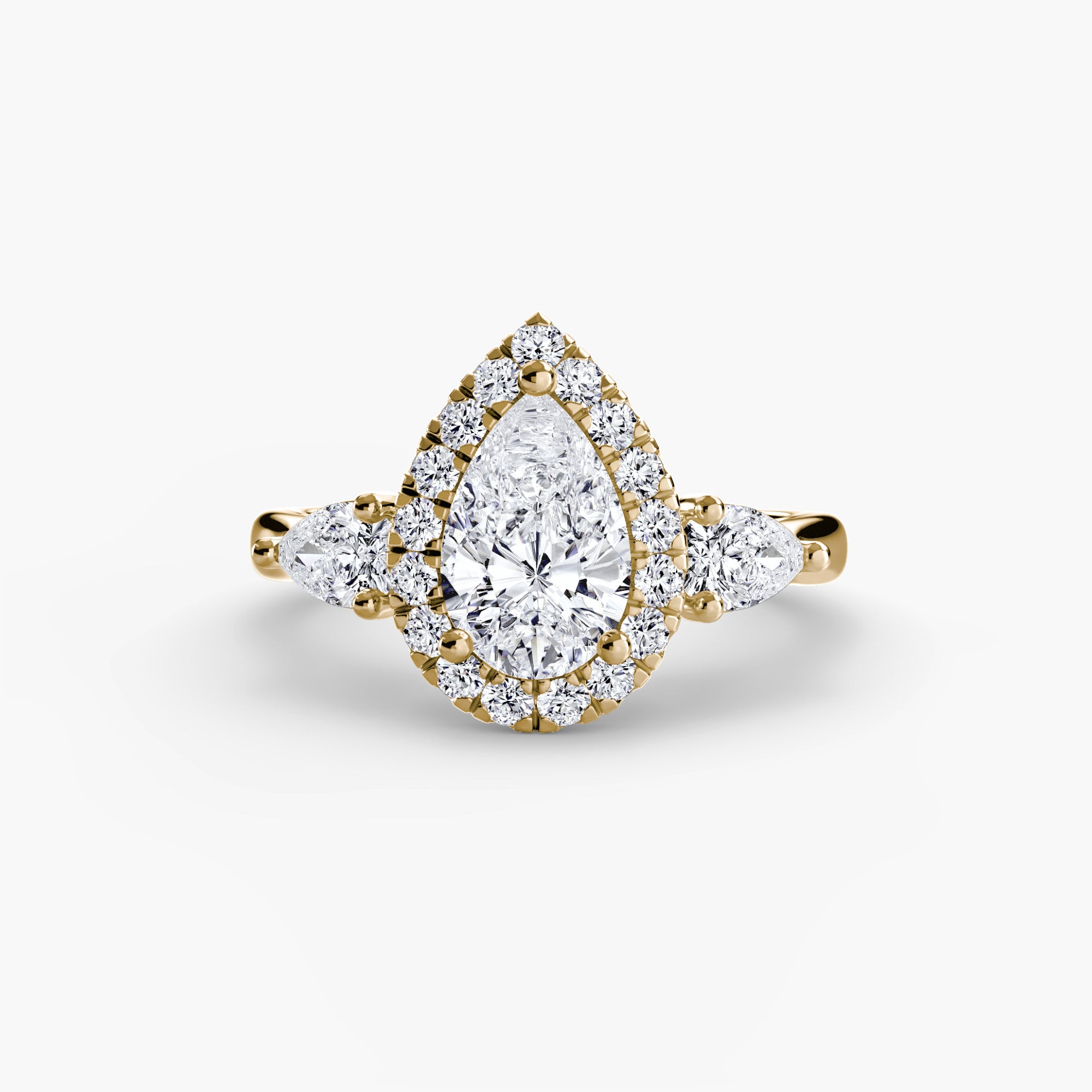Anello con Tre pietre e Corona