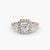 Ring with Three Stones and Crown 2