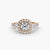 Ring with Three Stones and Crown 2