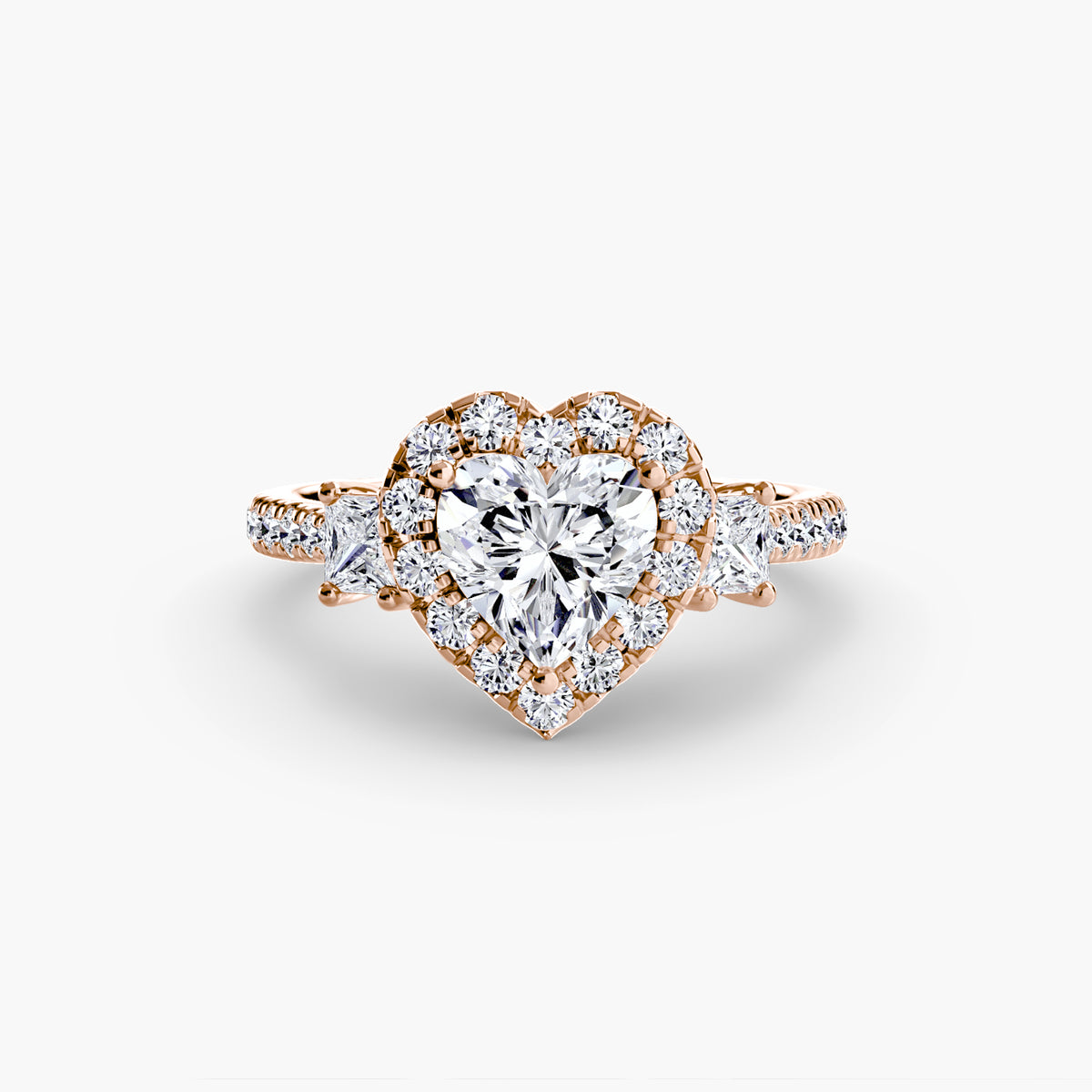 Anello con Tre Pietre e Corona 2